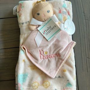 Baby girls “Princess” blanket and toy set.